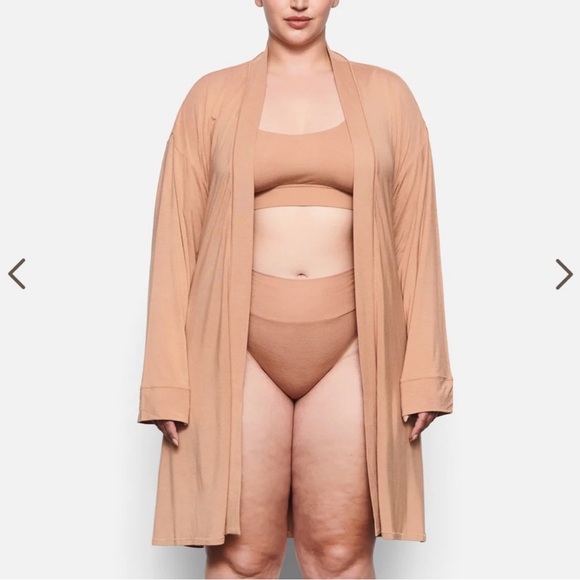 SKIMS Soft Lounge Robe - Sienna XXS - Picture 2 of 7